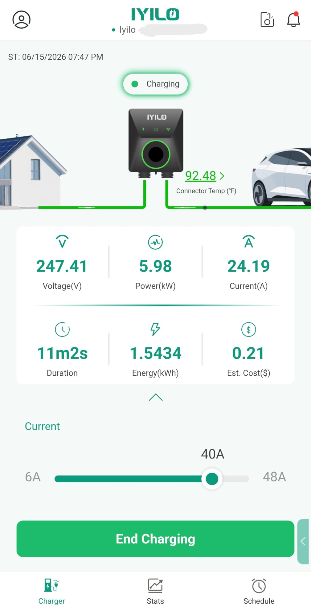 Level 2 EV Charger, 48Amp/11.5KW/240V, UL 2594, ETL & Energy Star customer photo 1