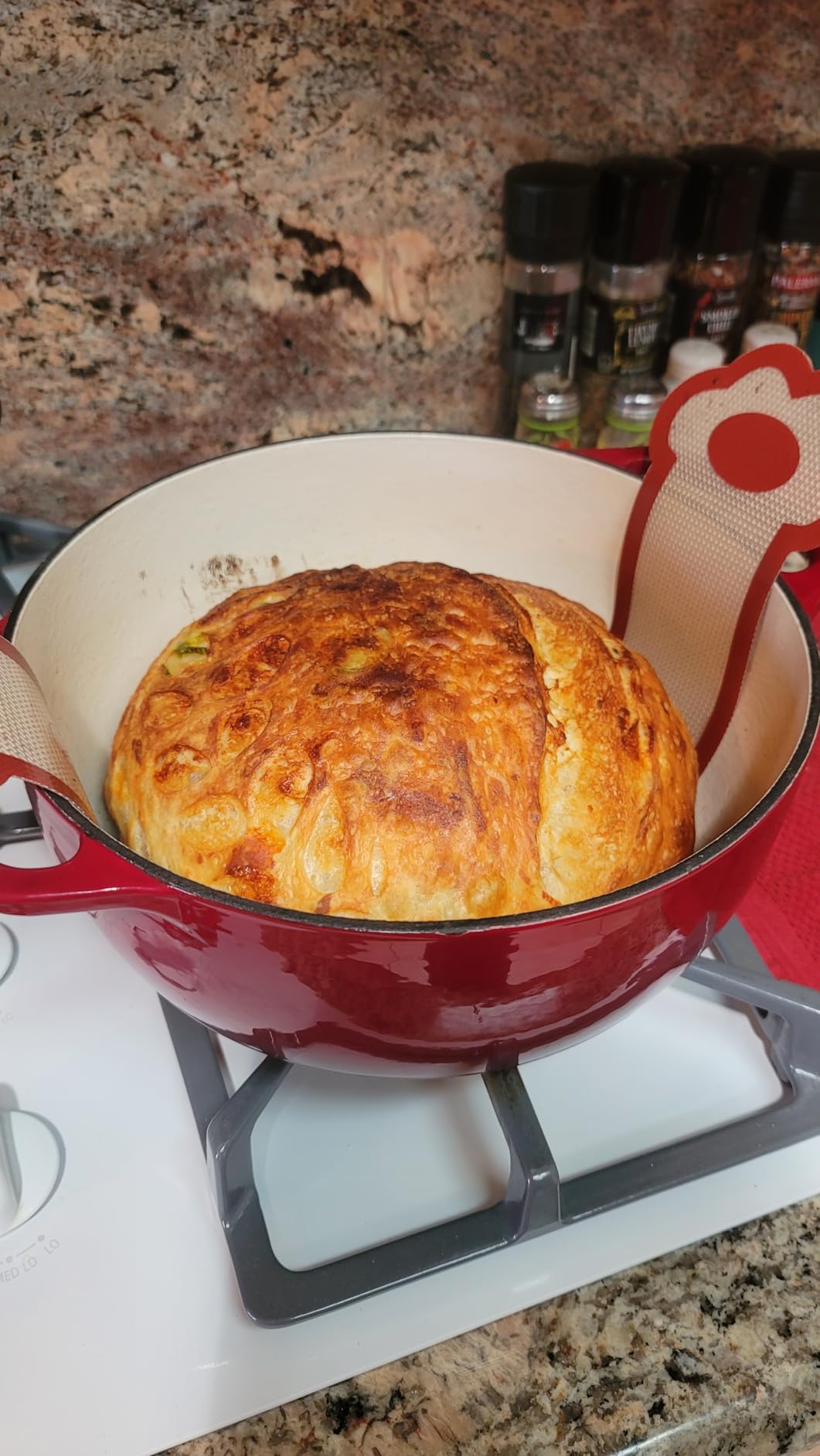 2 PCS Silicone Bread Sling for Dutch Oven, Red customer photo 1