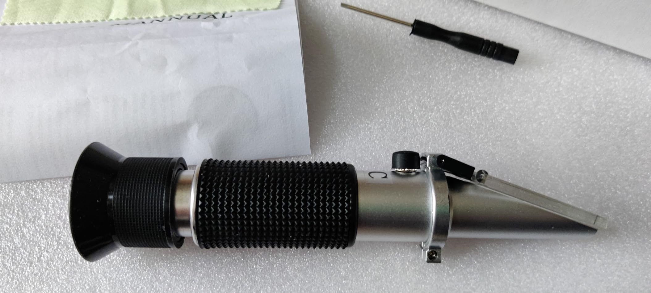 Portable Brix Refractometer with ATC, Accurate Dual Scale Brix Meter Specific Gravity SG Wort 1.000-1.130 & Brix 0-32%, High Precision Sugar Level Tester in Wine Making, Beer Brewing, Home Brew Kit customer photo 1