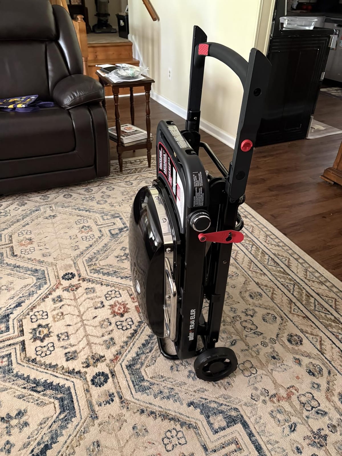 Weber Traveler Compact Portable Gas Grill, Propane, Folding customer photo 1