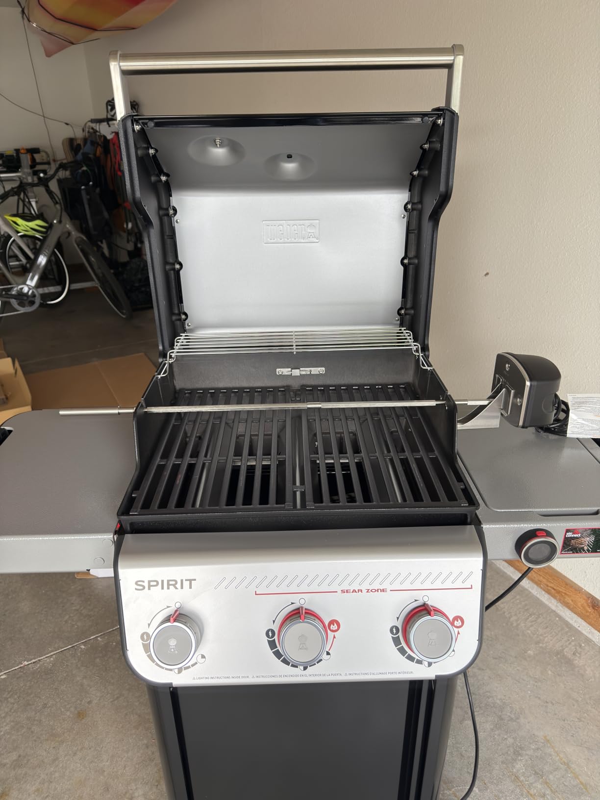 Weber Spirit EX-325 Smart Gas Grill, Outdoor Cooking, Propane Grill, Black | 3 Burners, Sear Zone w/Boost Burners, Wi-Fi Enabled, Porcelain-Enameled Cast-Iron Grates, Weber Works, BBQ Grill customer photo 2