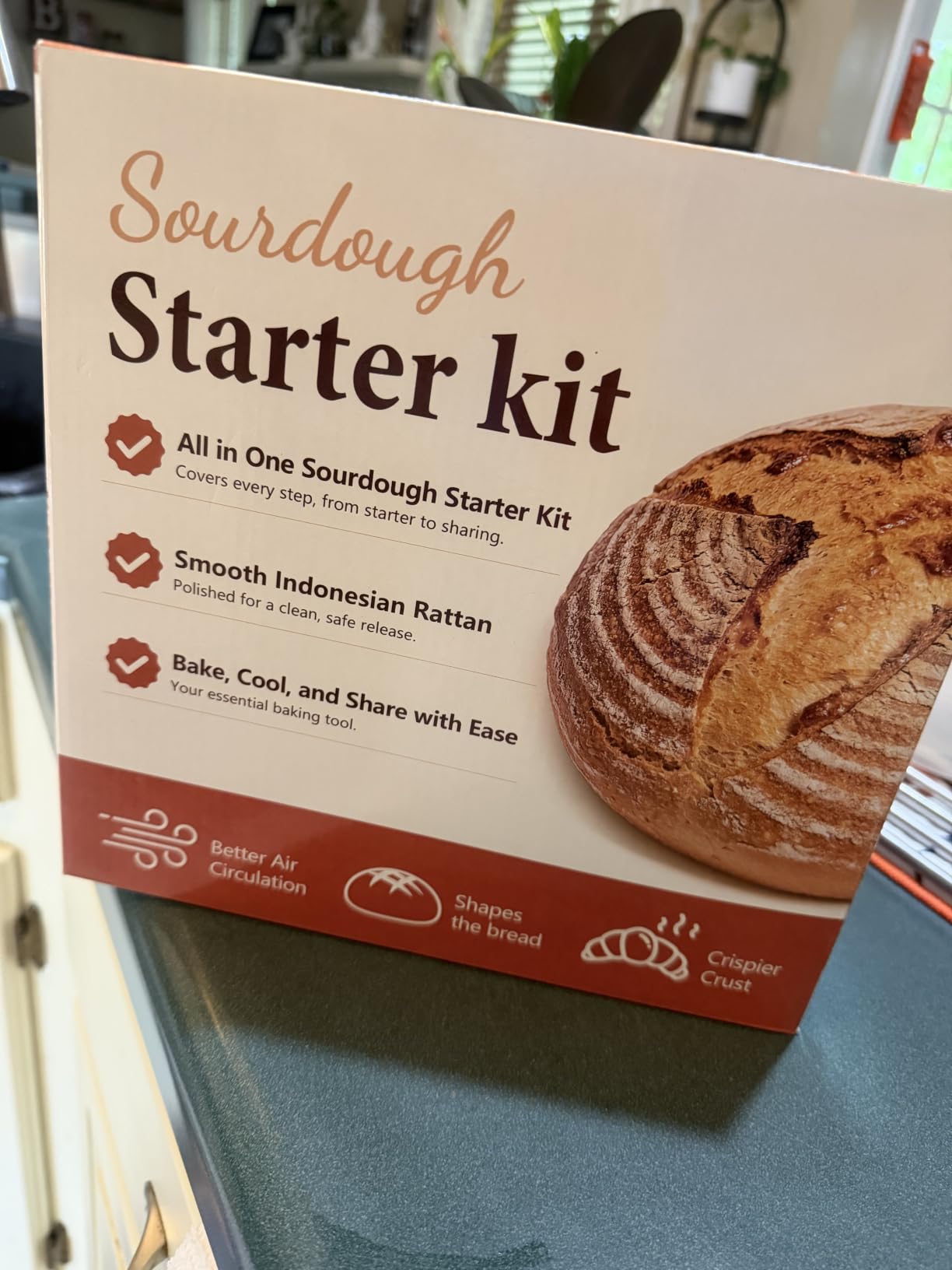 Umite Chef Sourdough Starter Kit, Banneton Bread Proofing Baskets Set | Complete Sourdough Bread Baking Supplies, 9