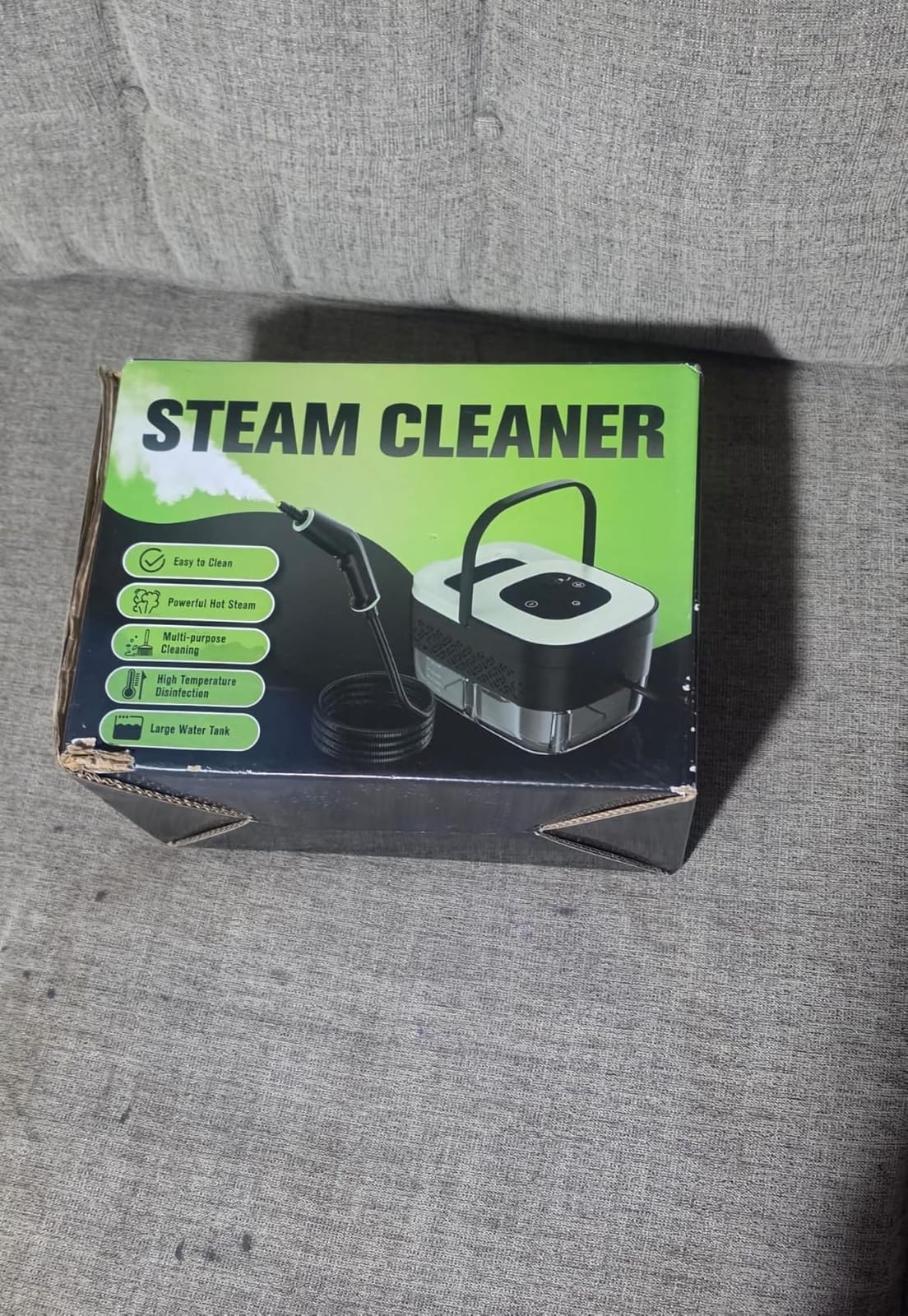 Steam Cleaner, Portable Steamer for Cleaning with 16pcs Accessories, 6-Level Adjustable and 15s Heat-Up, Handheld Steam Cleaner for Home, Tile, Dirt, Grout, Grease, Car Detailing customer photo 1