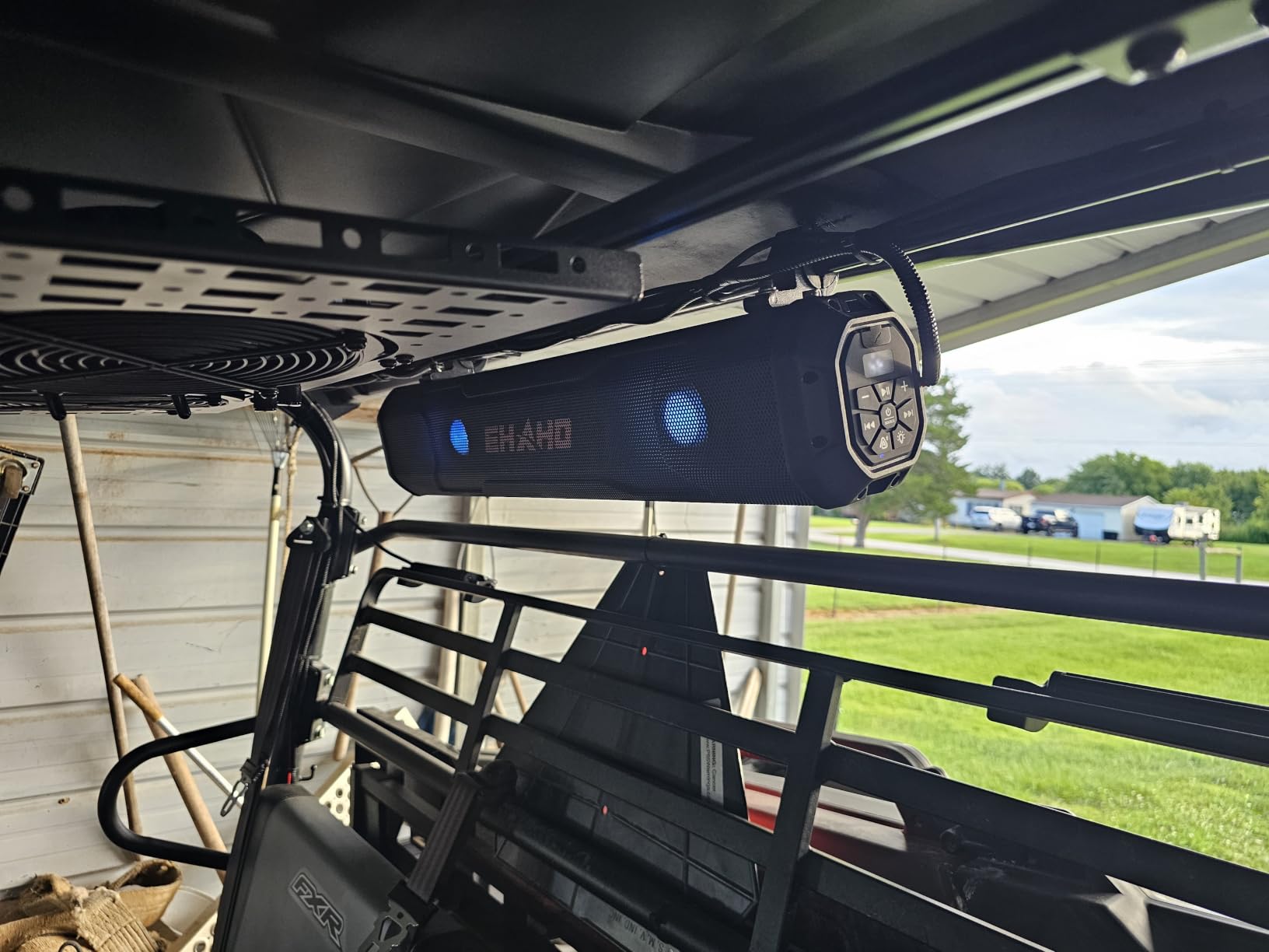 Ehaho 35'' UTV Sound Bar, Golf Cart Speaker Bluetooth with RGB Party Lights customer photo 2
