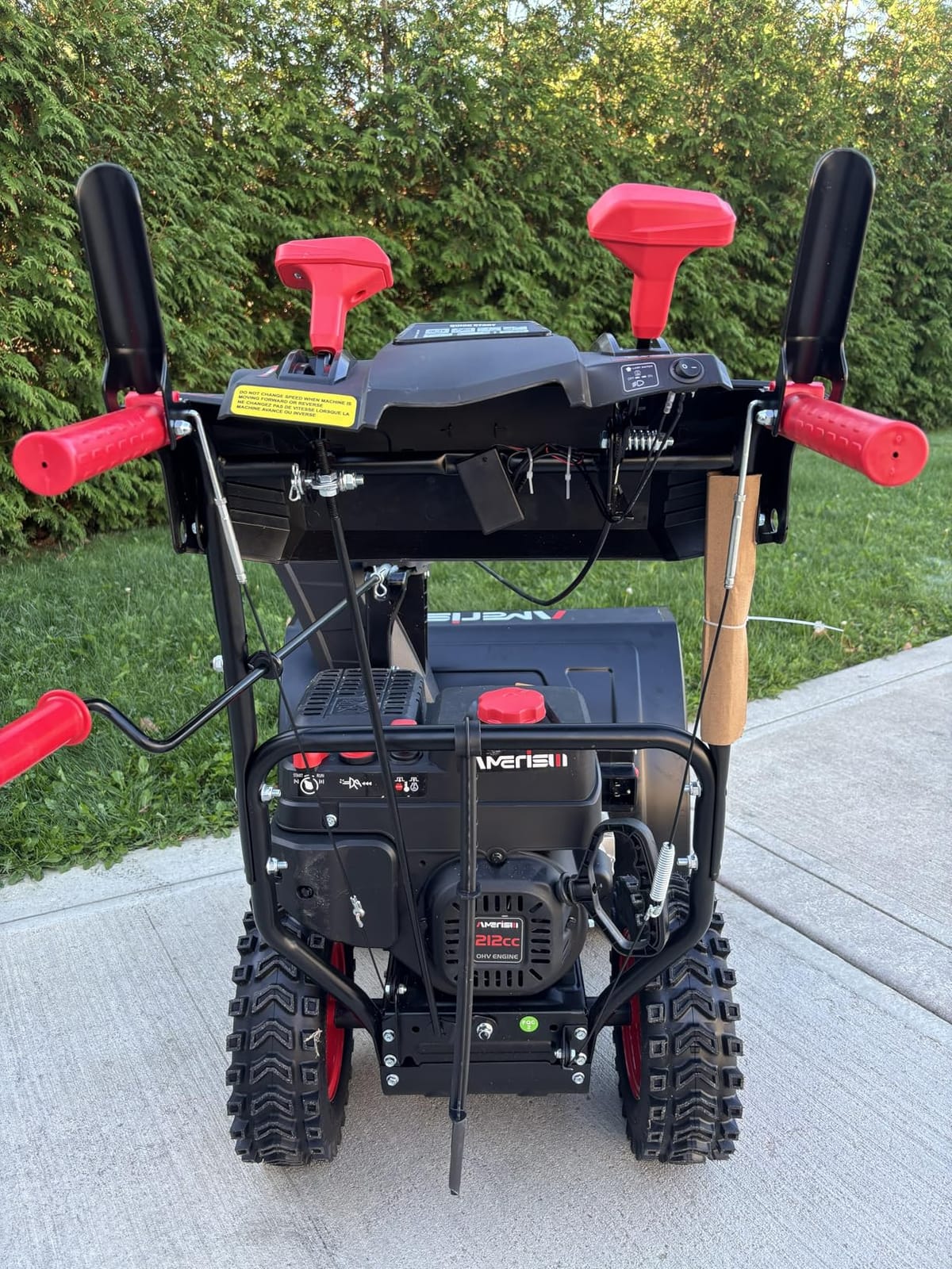 AMERISUN 21-Inch Electric Snow Thrower, 15-Amp Corded Snow Blower with LED Light, 180° Adjustable Chute & 30-Ft Snow Discharge for Residential Driveways, Walkways & Patios customer photo 1