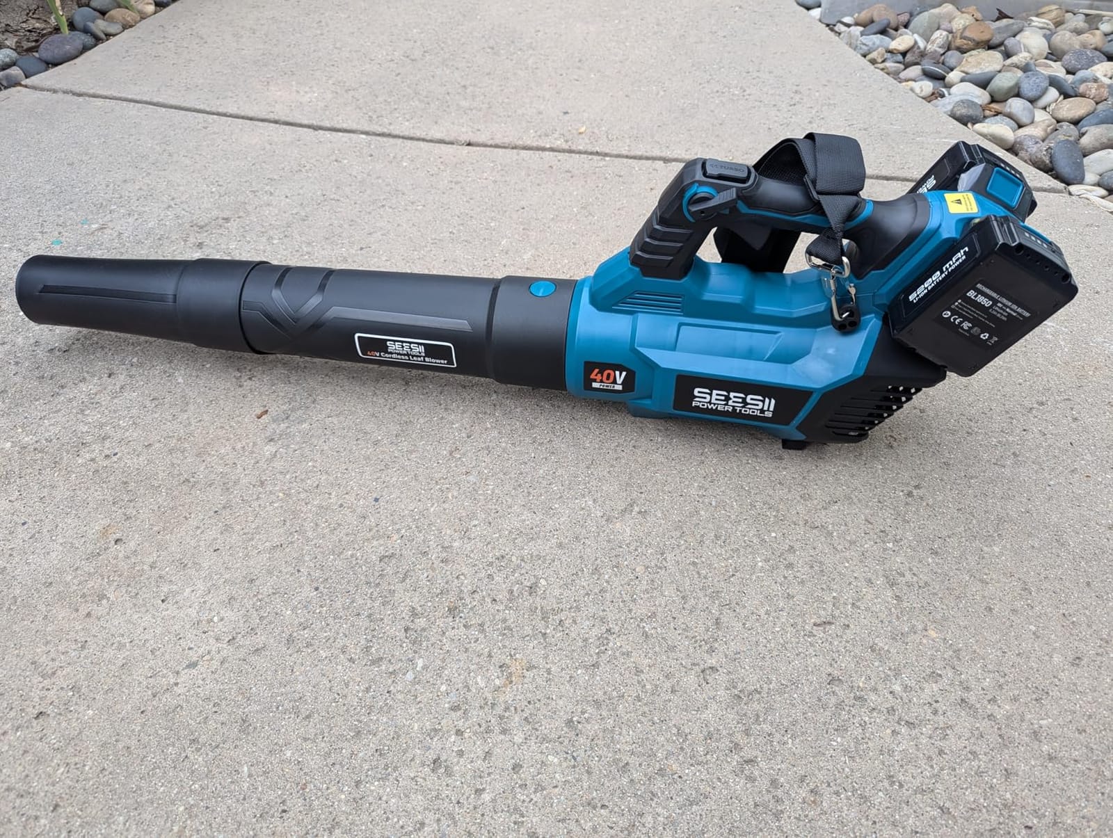 SEESII Leaf Blower Cordless 40V, 650 CFM&160 MPH, Brushless Electric Blower customer photo 1