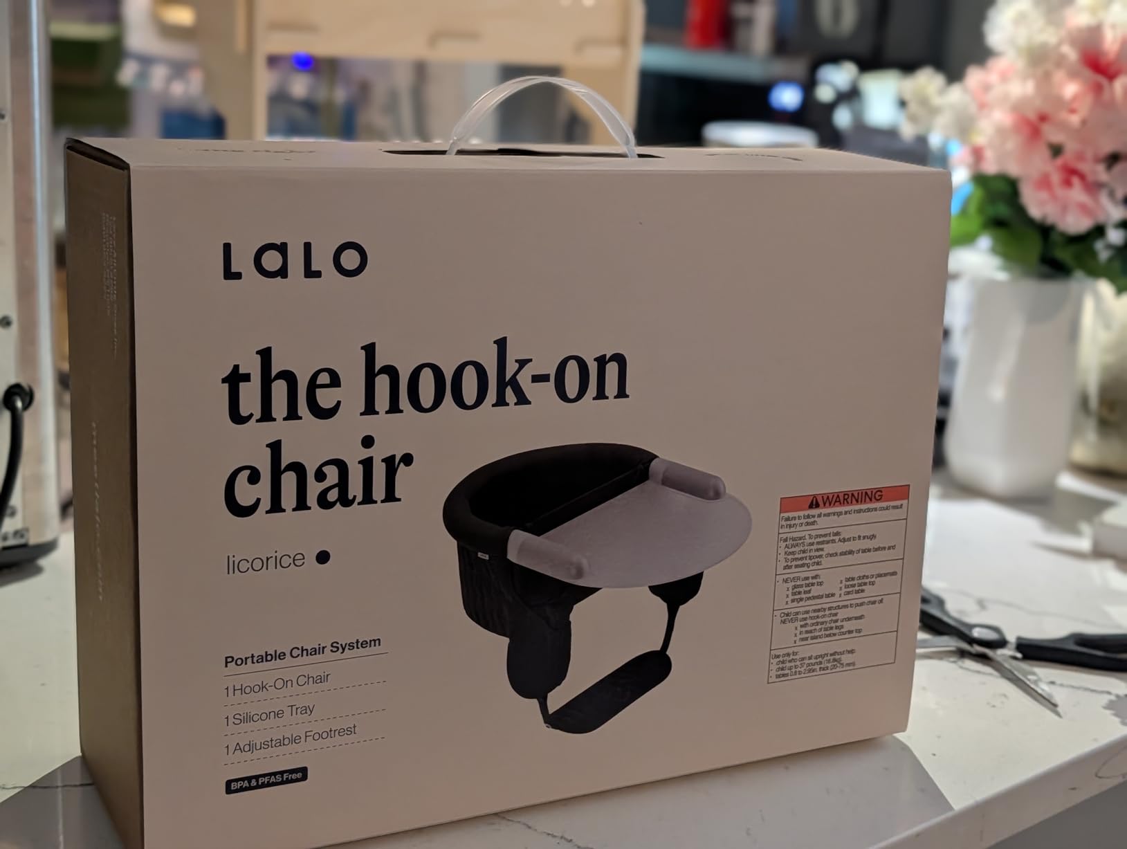 Lalo The Hook-On Chair, Portable Baby High Chair, Silicone Tray & Footrest customer photo 1