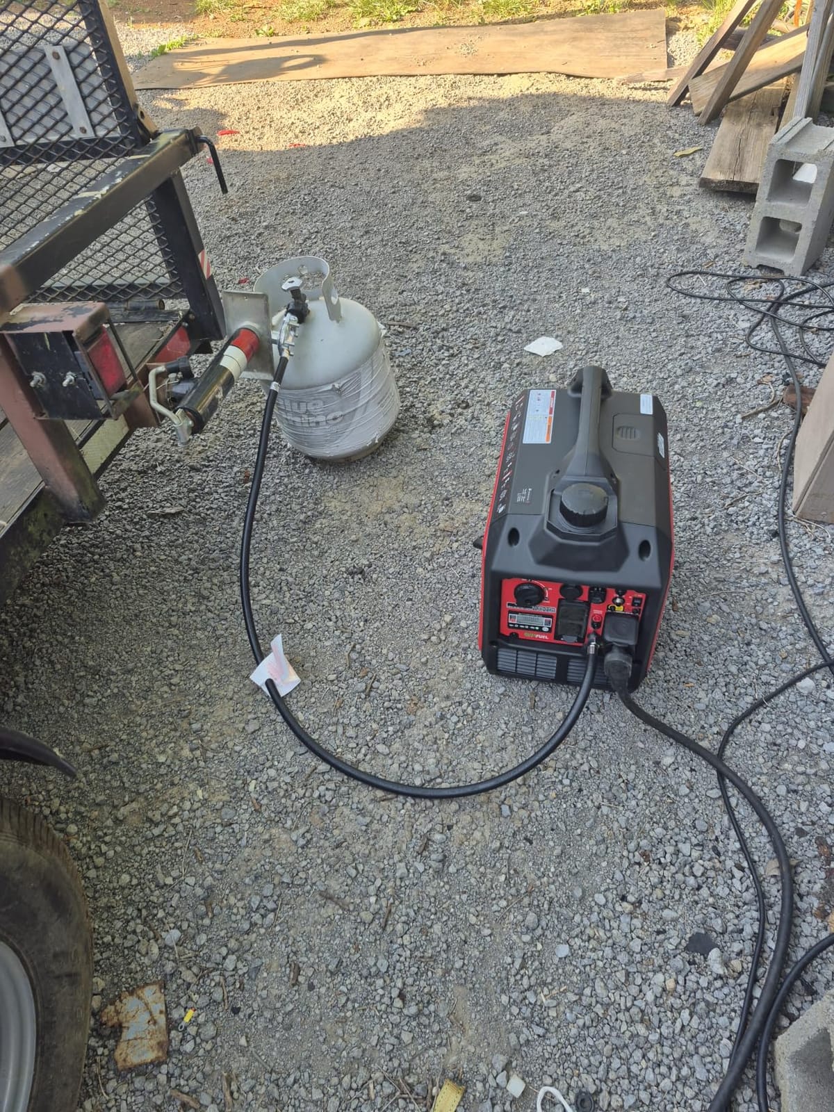 PowerSmart 3800 Watt Dual Fuel Inverter Generator for Camping or Home Use customer photo 2