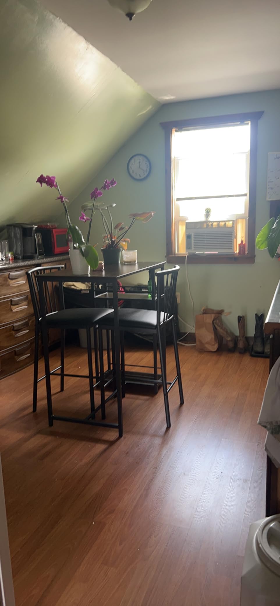 Shintenchi Kitchen Table Chairs Set of 4 with Bench and Chairs, Dark Walnut customer photo 2