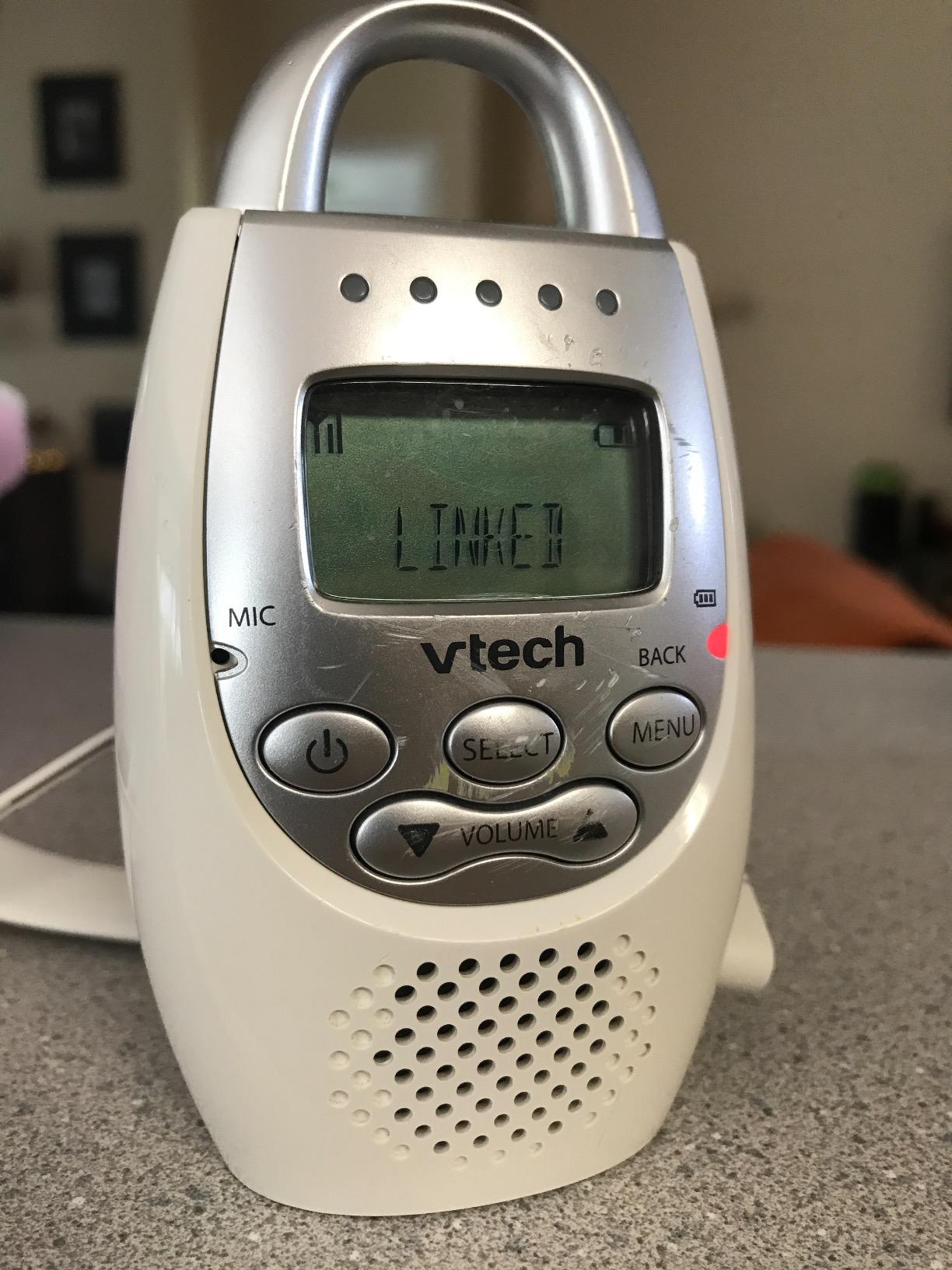 VTech Digital Audio Baby Monitor with Up to 1500ft of Range, Night Light, Soothing Lullabies, Two-Way Talk, Temperature Sensor, Record Your Own Voice, Rechargeable Battery, Feeding Reminder: DM1215 customer photo 2