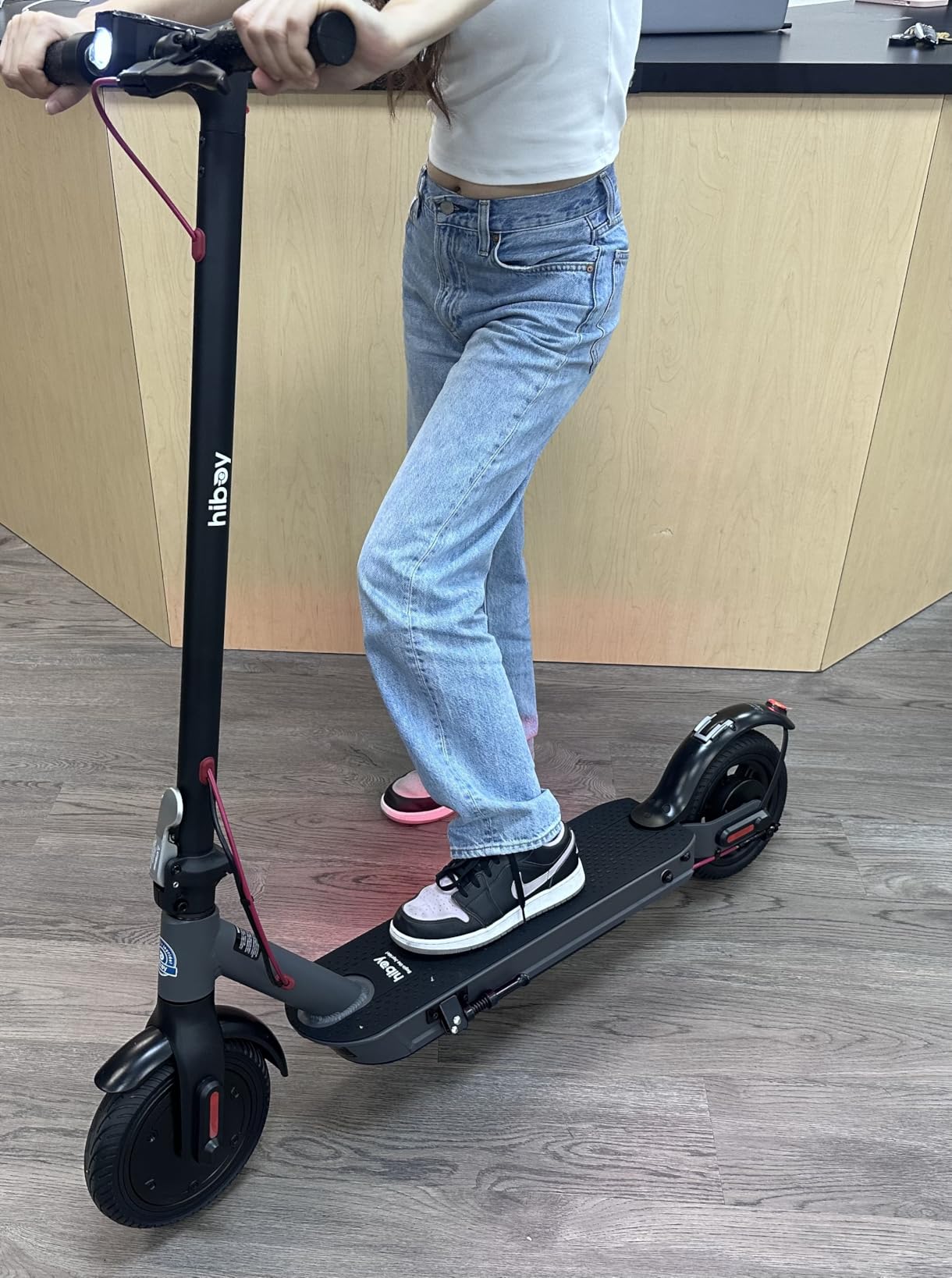 Hiboy S2 Nova Electric Scooter for Adults, 430W Peak Motor, Up to 20-Mile Range and 19 MPH, High-Strength Aluminum Frame, Foldable Commuter E-Scooter with 8.5-Inch Tires,Dual Brakes customer photo 2