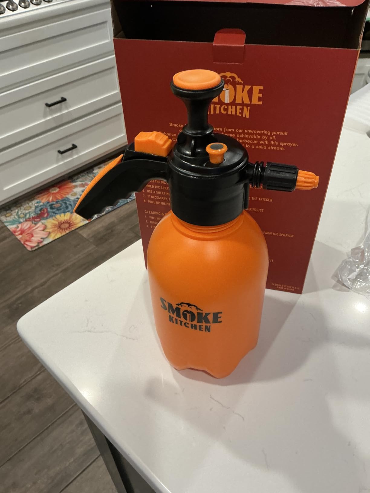Smoke Kitchen BBQ Spray Bottle - 50oz Adjustable Spritz for Brisket, Ribs & Pulled Pork - Fine Mist or Stream for Smoking & Grilling customer photo 2