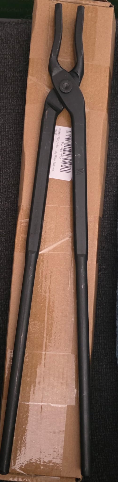 5PCS Blacksmith Tongs Set with Hammer for Knife Making, 3/8
