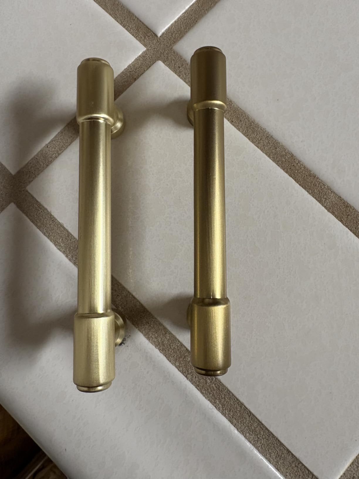 Ravinte Champagne Bronze Kitchen Pulls Cabinet Handles 5 Inch 10 Pack | Solid Zinc Alloy, Round T-Bar Shape, Screws Included, Dresser Handles, Cabinet Drawer Pulls, for Kitchen Cupboard Hardware customer photo 1