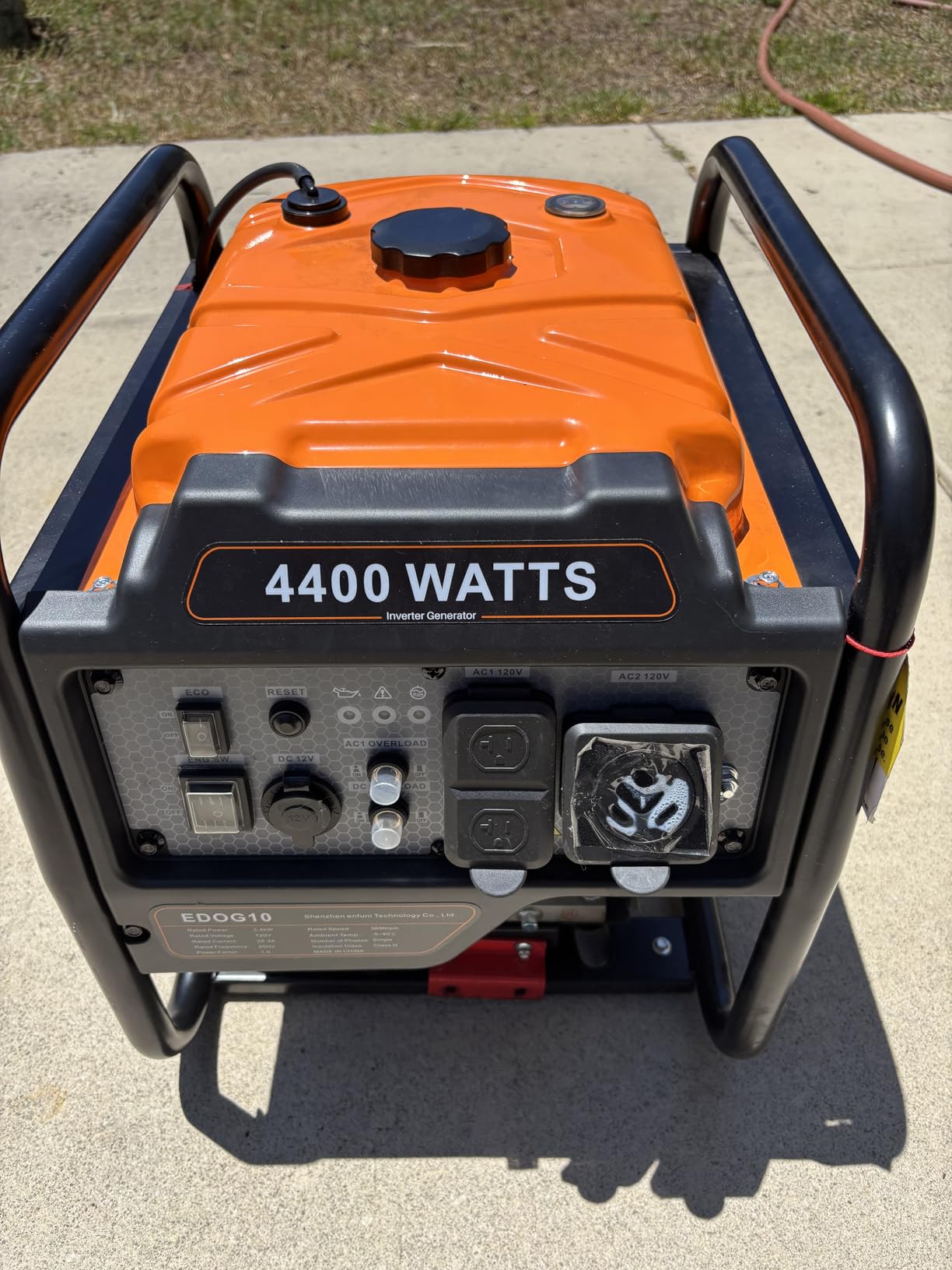 Oxseryn 4400-Watts Inverter Generator, Open Frame Generator Gas Powered, Emergency Home Backup, RV Ready 30A Outlet, EPA Compliment customer photo 2