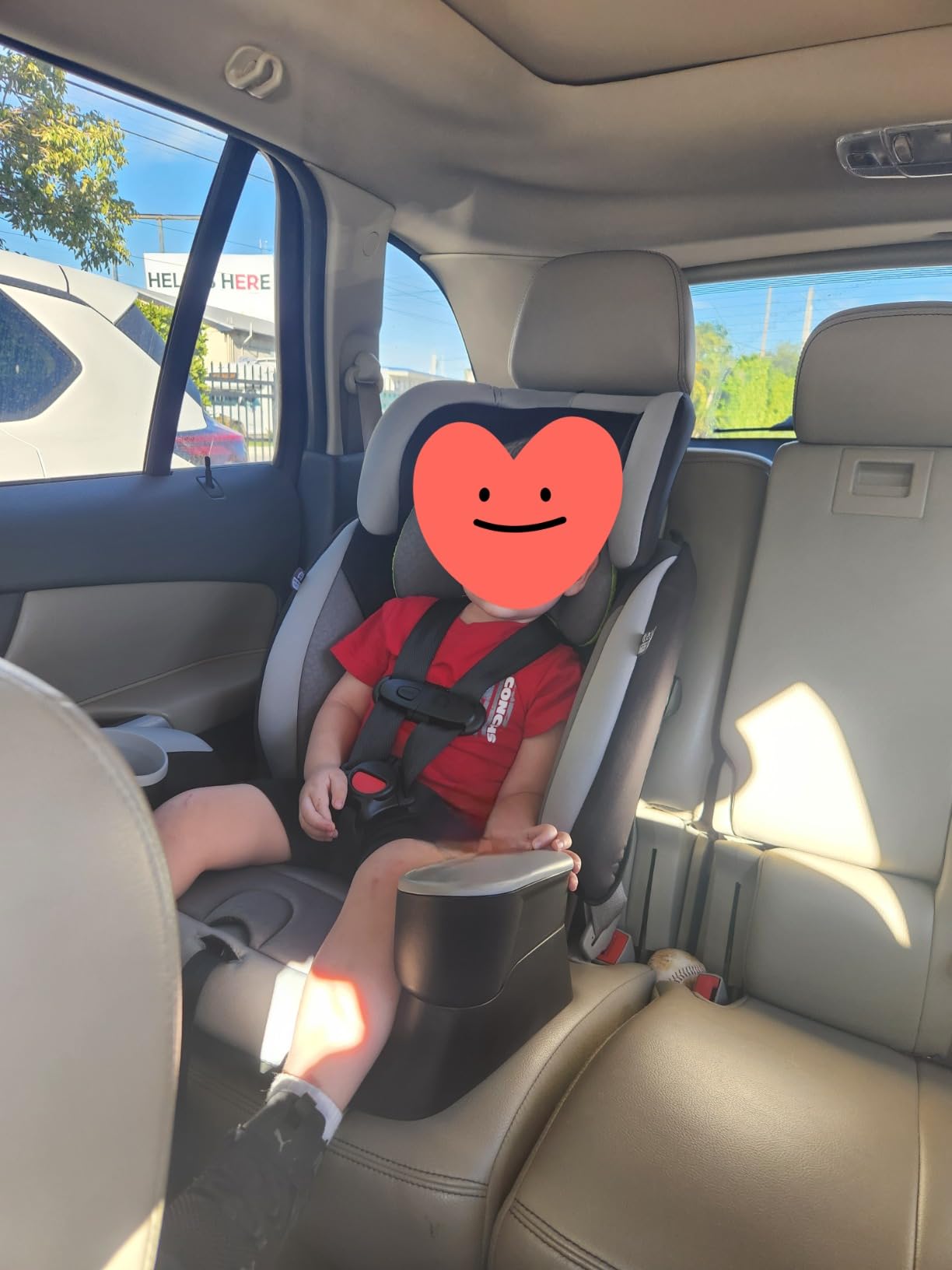 Evenflo High-Back Booster Car Seat with Harness, 22 to 110lbs, Maestro Sport, Granite Gray customer photo 2