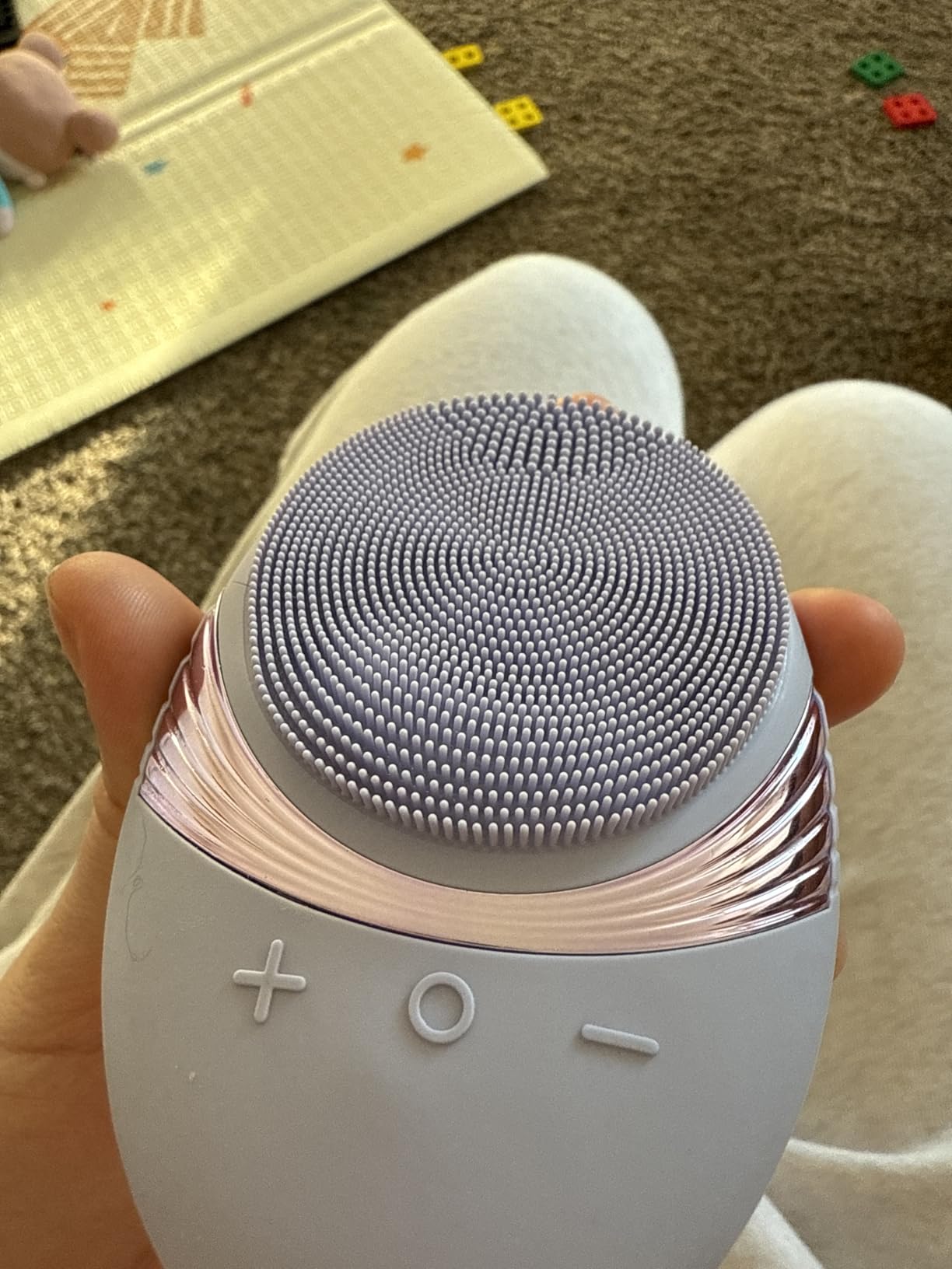 COSLUS FBS01 Facial Cleansing Brush Face Scrubber, Compact, Navy Blue customer photo 1