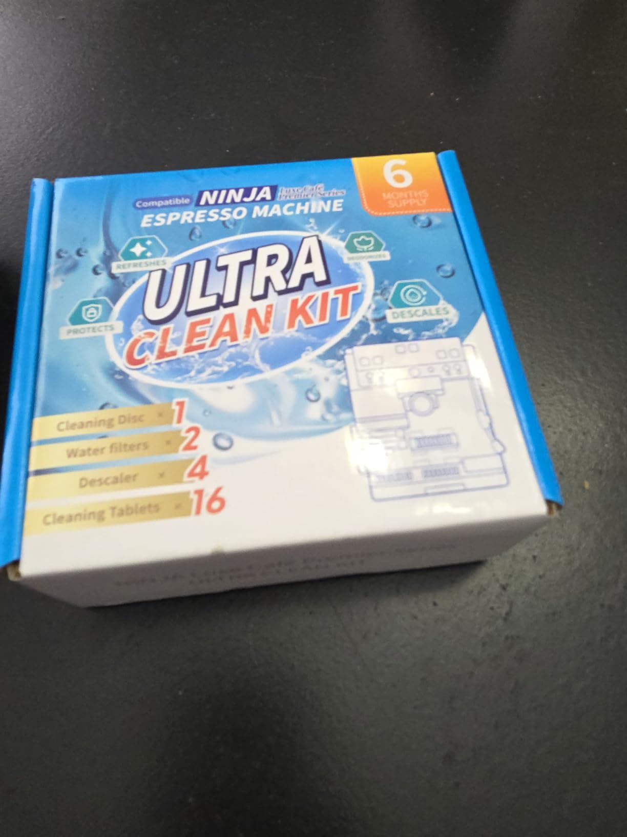 Espresso Cleaning Supply Kit for Ninja Luxe Cafe, 6 Month Supply, Descale Packets, Cleaning Tablets, Water Filters,Disc,Espresso & Coffee Machine ES501 ES601 ES701 Cleaner customer photo 2
