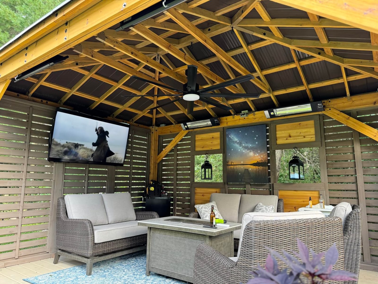 Fanbulous 72 Inch Ceiling Fans with Lights DC Motor, Remote & APP Control | Damp Rated, Dimmable, 3CCT, Memory Function, Dual-Sided Reversible Blades, Flat/Sloped Ceiling, Living Room, Covered Patio customer photo 1