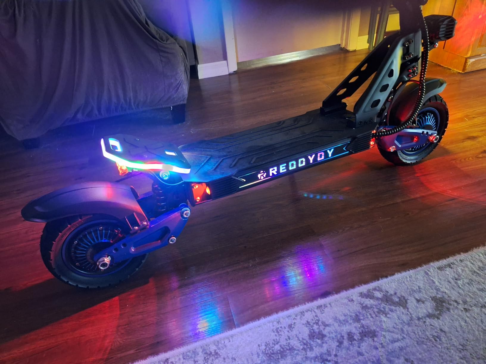 YING LU 3600W Dual Motor Off-Road Electric Scooter for Adults, 45MPH All-Terrain Electric Scooter, Foldable Design with Adjustable Handlebars, 60V 18.2AH Long-Range E Scooter. customer photo 1