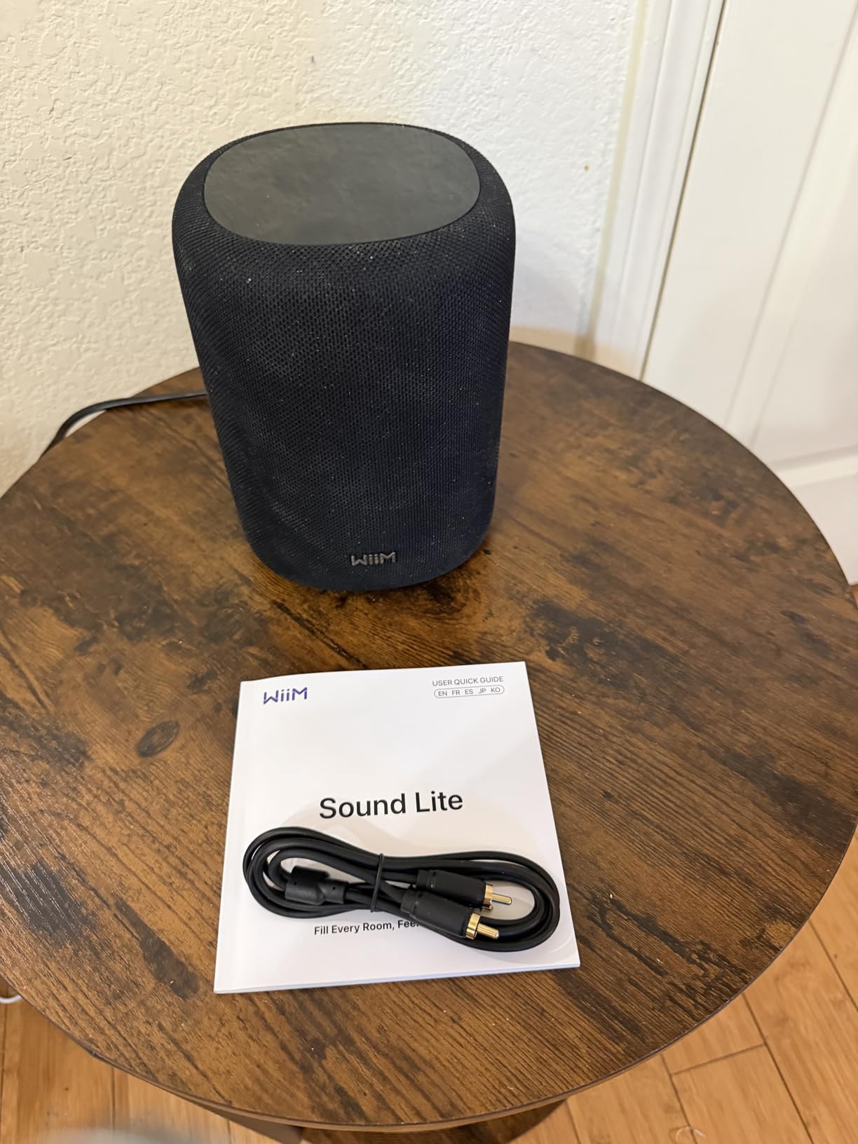 WiiM Sound Lite Smart Speaker, Multi-Room Wireless Speaker, White customer photo 2