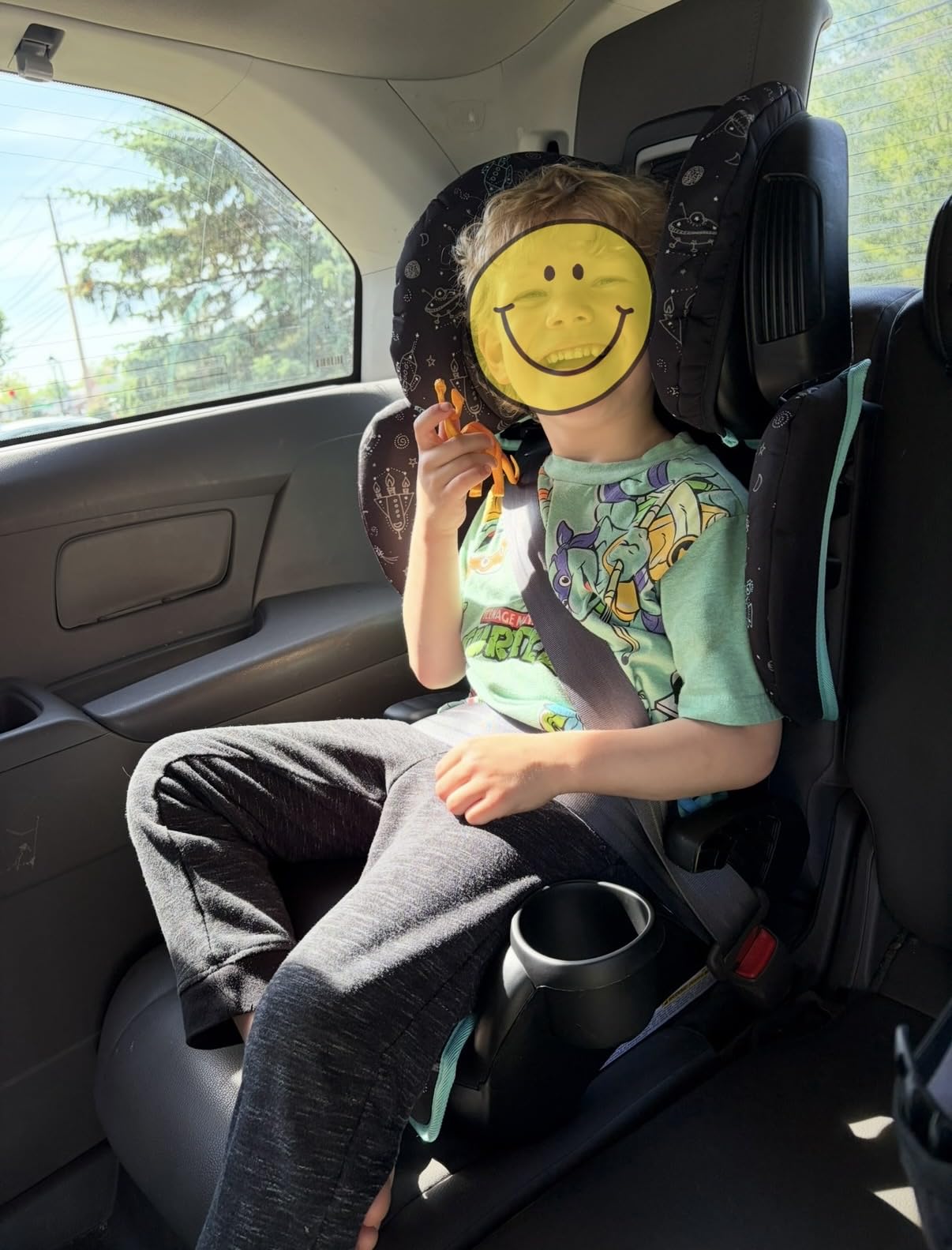 Evenflo GoTime LX Booster Car Seat (Astro Blue) customer photo 2