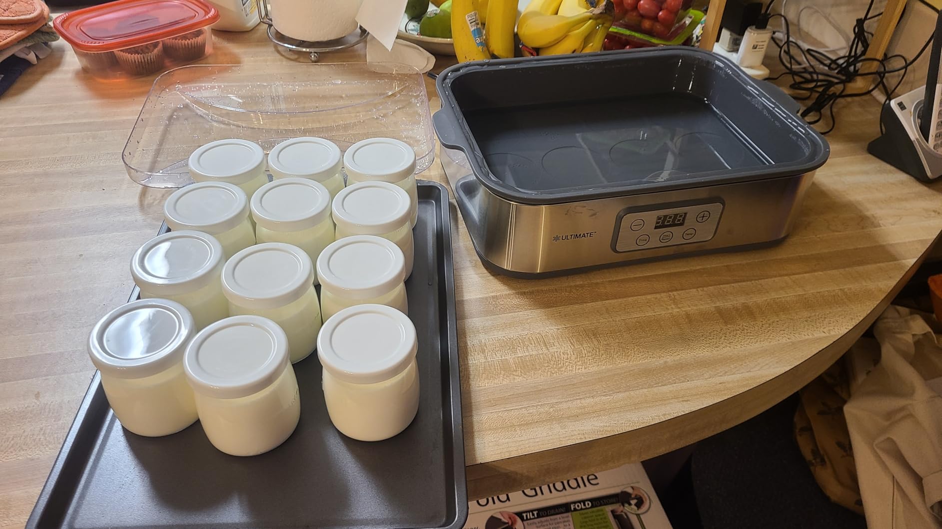 Ultimate Probiotic Yogurt Maker XL with 50% More Capacity, Adjustable Time & Temp Control, Make Trillions of Live Probiotics at Home to Support Gut Health, UNLIMITED LIFETIME WARRANTY (12-Jar Model) customer photo 1