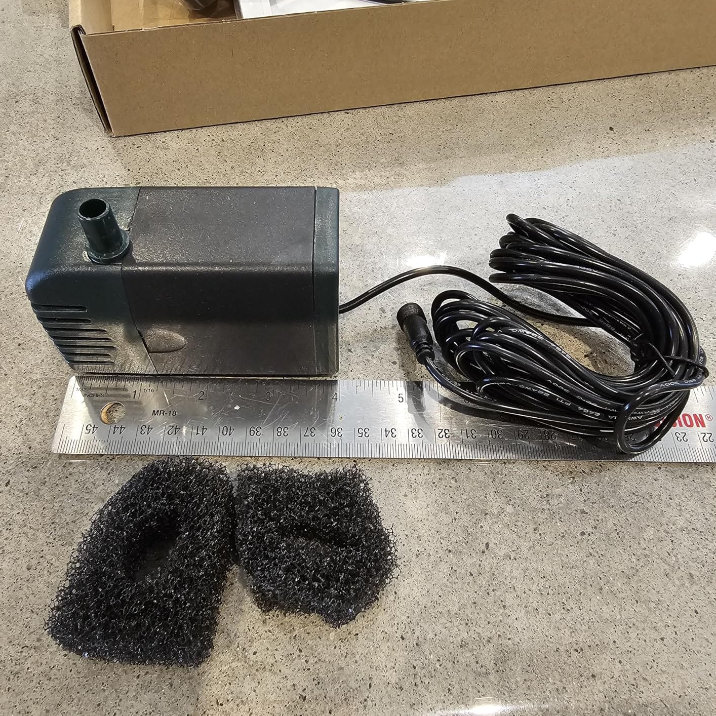 POPOSOAP Solar Water Pump Fountain,20W Solar Fountain Pump 320GPH Solar Powered Water Pump with Adjustable Flow, PVC Tubing and 16.4ft Cord Length for Ponds, Garden, Waterfall, Fish Pond customer photo 1