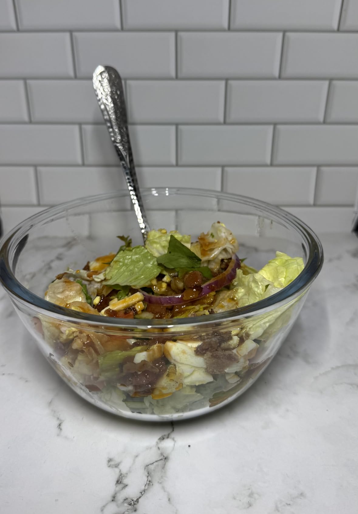 6 QT Large Glass Mixing Bowl with Lid for Sourdough Bread Making & Proofing customer photo 2
