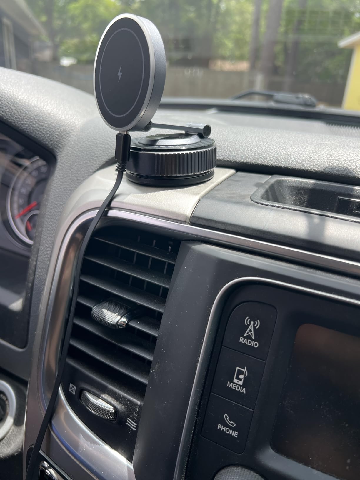 15W Magsafe Car Mount Charger, Faster Charging Wireless Car Charger customer photo 1
