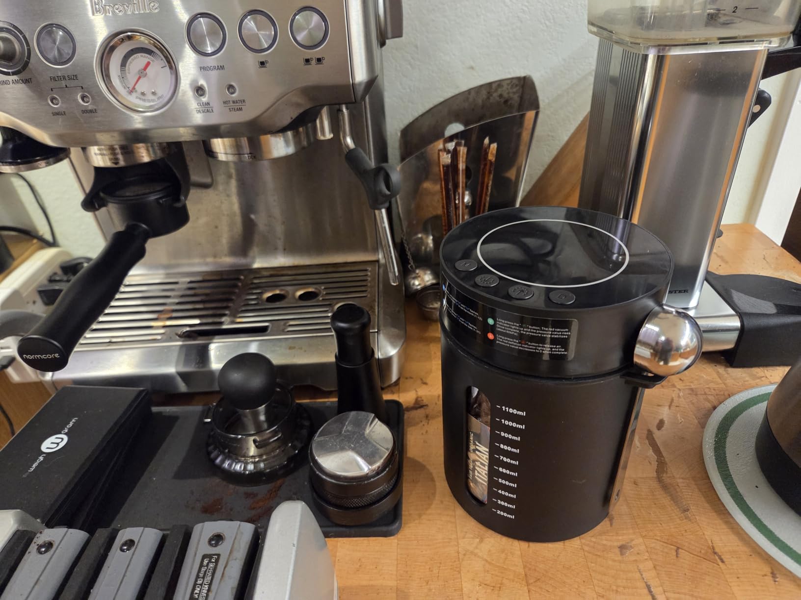 Automatic Vacuum Coffee Canister, 1.3L Coffee Container with LED Display customer photo 2