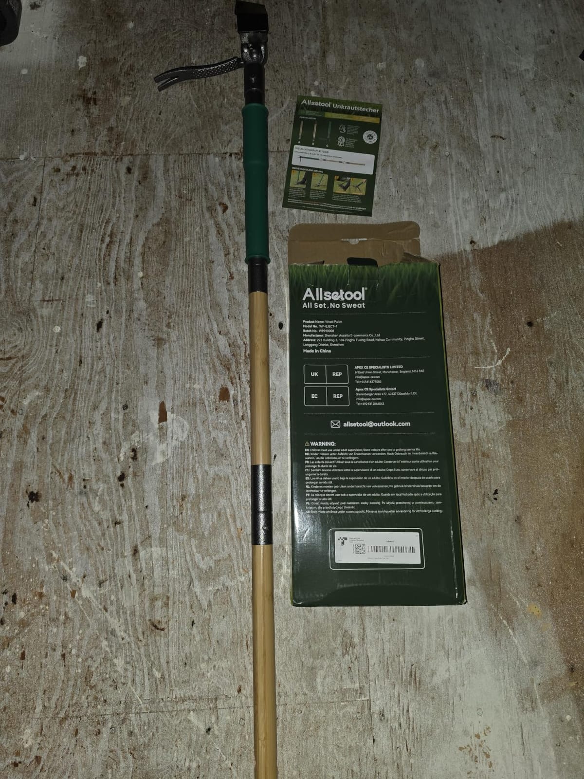 Weed Puller Tool with 2 Weed Eject Feature, 43.7in Stand Up Dandelion Remover Tool, Real Bamboo Handle and Metal 4 Claw & Foot Pedal, Heavy Duty Garden Weeder customer photo 1