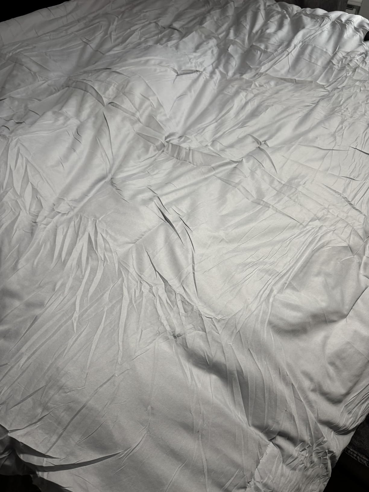Lightweight White 100% Cotton Quilt, Comforter Queen Size | All Season, Bedspread, Thin Cotton Blanket, Durable, Breathable, Hot Sleepers customer photo 1