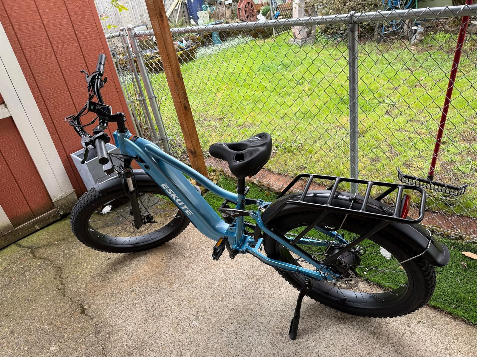 ESKUTE Electric Bike for Adults - 48V20.8Ah Battery Hunting Ebike up to 86 Miles, 32+MPH, Peak 1800W, 26x4.0 Fat Tire Step-Over 8-Speed Full Suspensions Mountain E-Bike customer photo 2