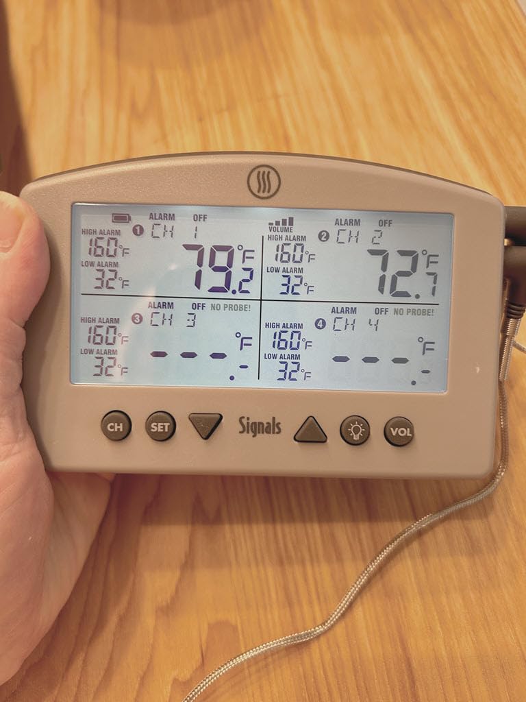 ThermoWorks Signals BBQ Alarm Thermometer with Wi-Fi and Bluetooth Wireless Technology - Nautical Blue customer photo 1