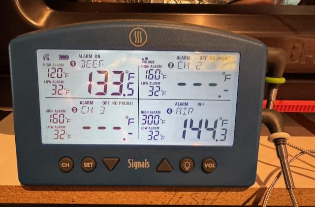ThermoWorks Signals BBQ Alarm Thermometer with Wi-Fi and Bluetooth Wireless Technology - Nautical Blue customer photo 2