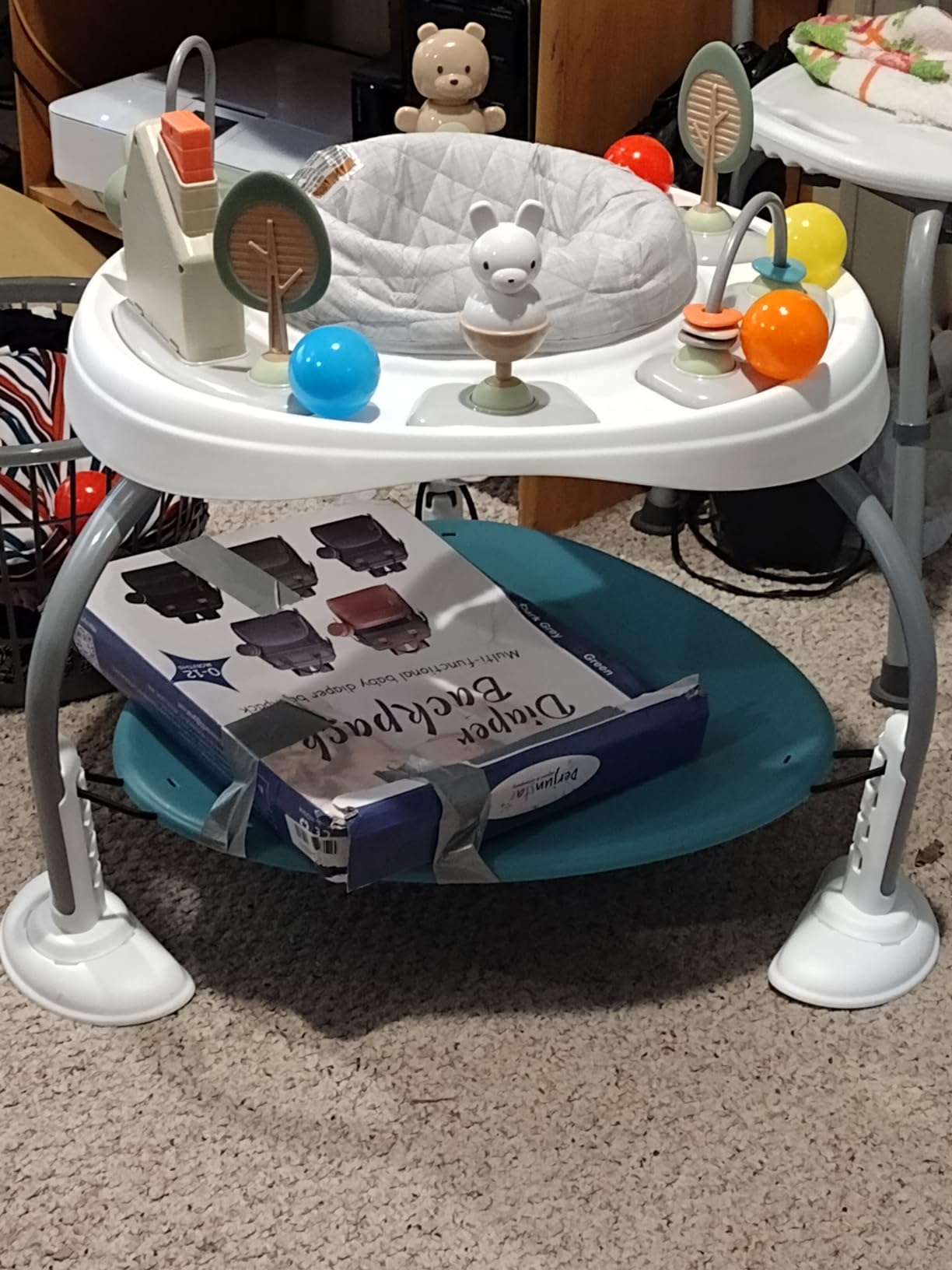 Ingenuity 3-in-1 Baby Jumper and Activity Center with Lights and Sounds - Converts to Toddler Play Table, 4 Adjustable Heights, Wood Legs, Ages 4 Months to 3 Years customer photo 2