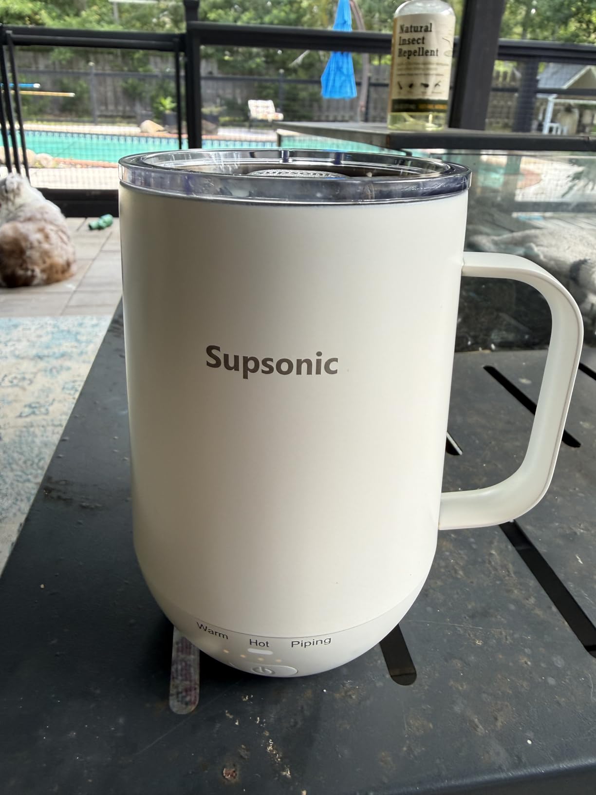 Supsonic - 16oz Self Heating Coffee Mug, Smart Heated Coffee Mug Faster Direct-Contact Heating Up to 149°F, Coffee Mug Warmer Set with Auto Shut-Off - Gifts for Men Women | S2 customer photo 2