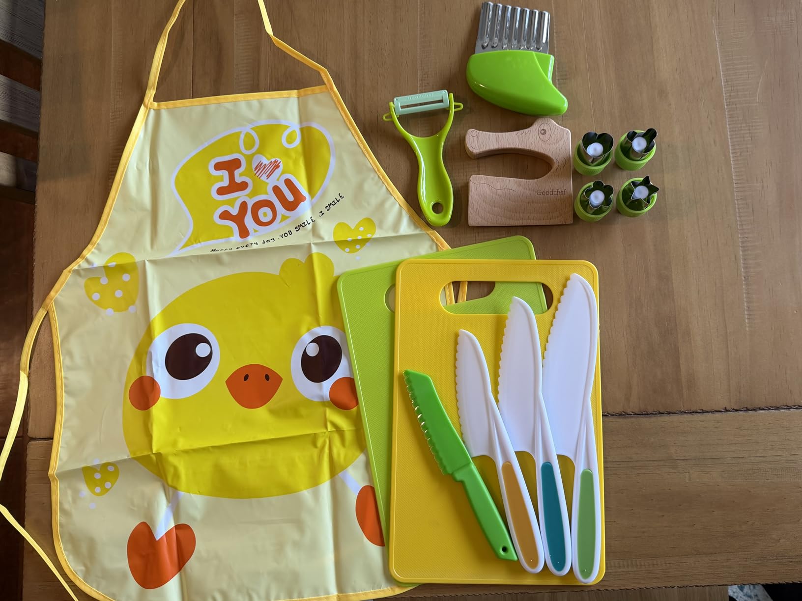Goodche 16 Pieces Toddler Knife Set- Kids Cooking Sets Real customer photo 2