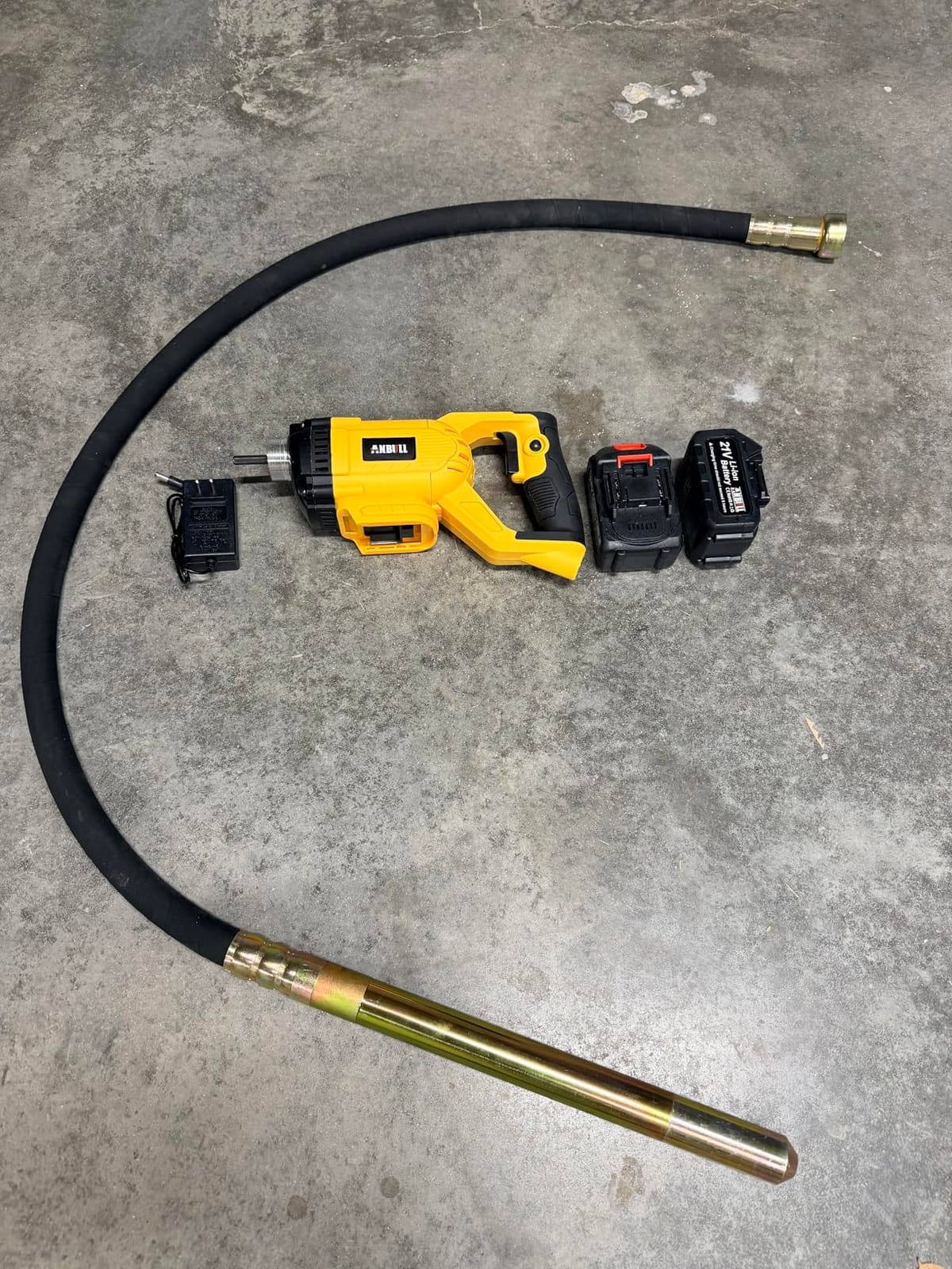 ANBULL Cordless Concrete Vibrating Tool with 2x3000mAh Batteries 1300W customer photo 2