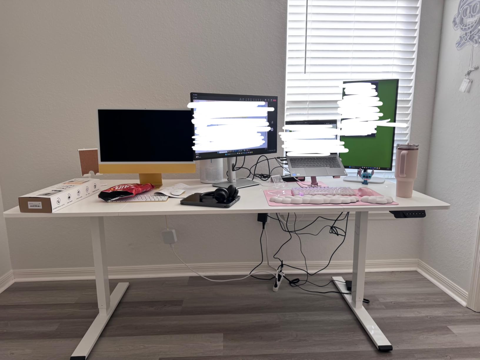 SANODESK Dual Motor 79''x 32'' Large Height Adjustable Standing Desk customer photo 1
