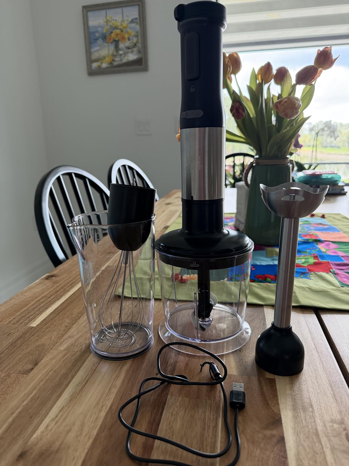 5-in-1 Cordless Immersion Blender with Rechargeable Handheld Battery customer photo 2