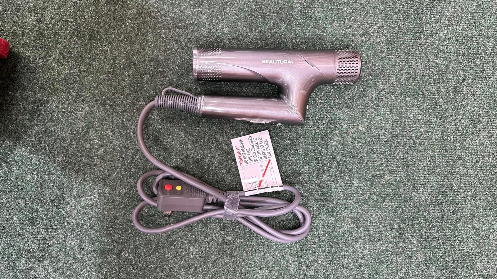 BEAUTURAL 1600W High-Speed Foldable Dual Voltage Travel Hair Dryer, Gray customer photo 2