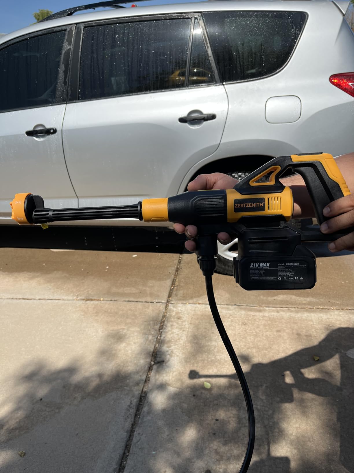 Cordless Pressure Washer Battery Powered, Handheld Cordless Power Washer customer photo 1