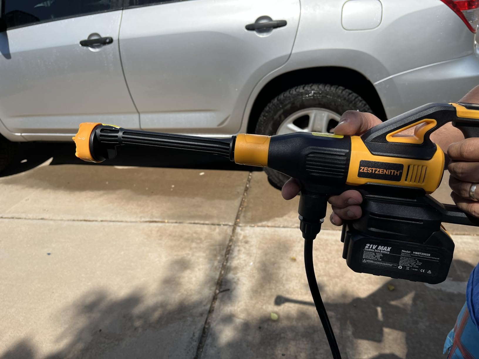 Cordless Pressure Washer Battery Powered, Handheld Cordless Power Washer customer photo 2