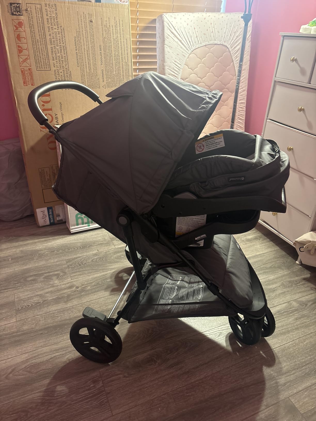 Baby Trend Venture 3-Wheel Stroller Travel System, Dash Black customer photo 1