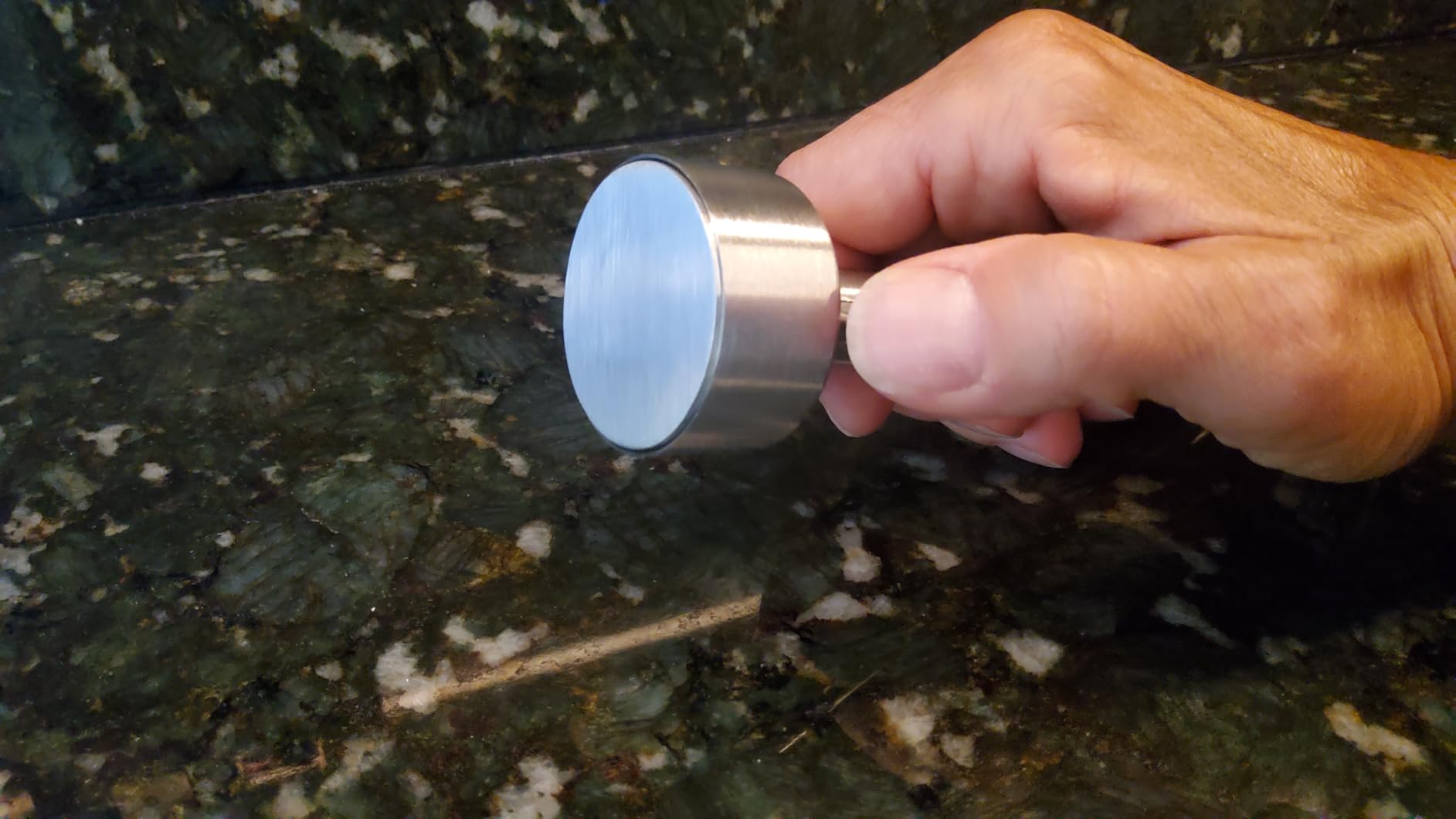 Falafel Scoop Maker, Stainless Steel Falafel Press Mold, Easy to Use and Clean, Non-Stick Meatball Press, Scoops, Middle Eastern Kitchen Tool (Rounded Rectangle 7.5x3 cm) customer photo 1