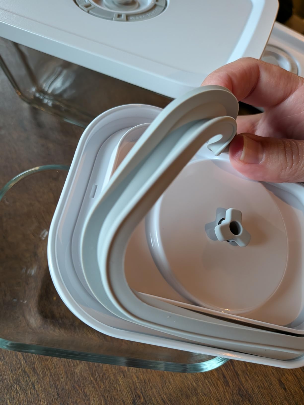 URPOWER Glass Vacuum Seal Containers for Food Storage, 3PCS Set with Lids customer photo 1