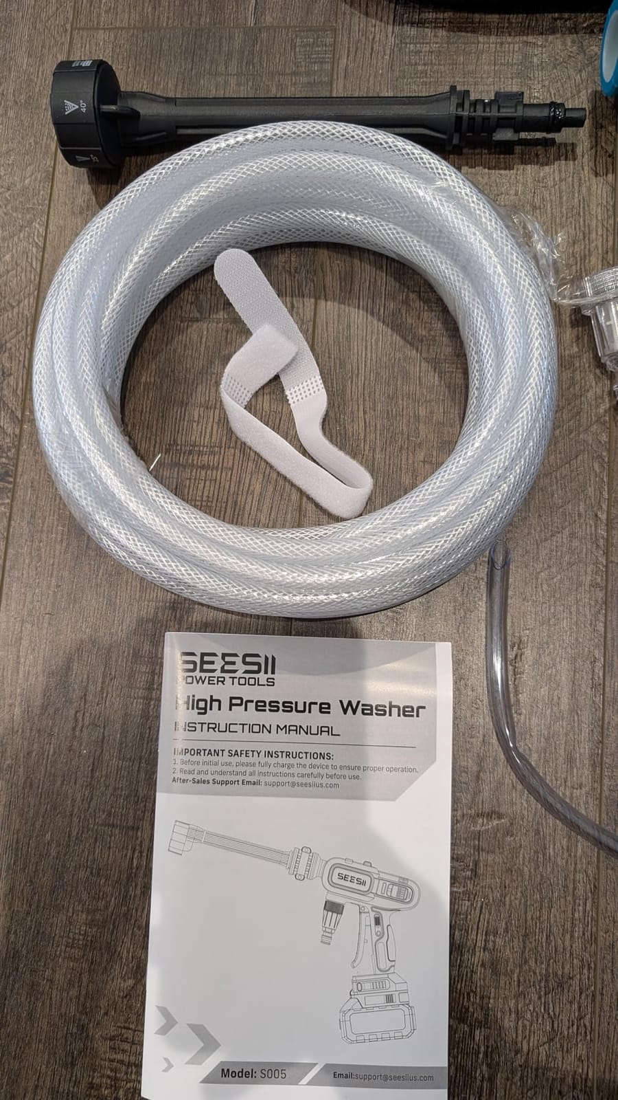 SEESII Cordless Pressure Washer 1250PSI, Portable Power Washer customer photo 2