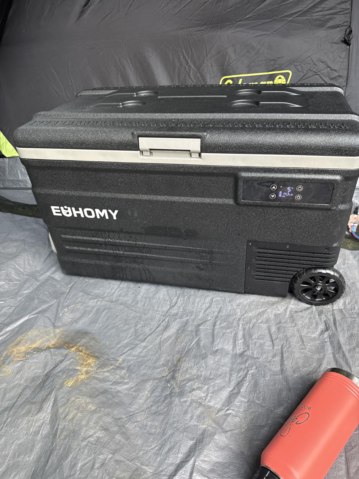 EUHOMY 80QT 12 Volt Refrigerator Dual Zone -4℉-68℉ 12V Refrigerator for Car customer photo 1